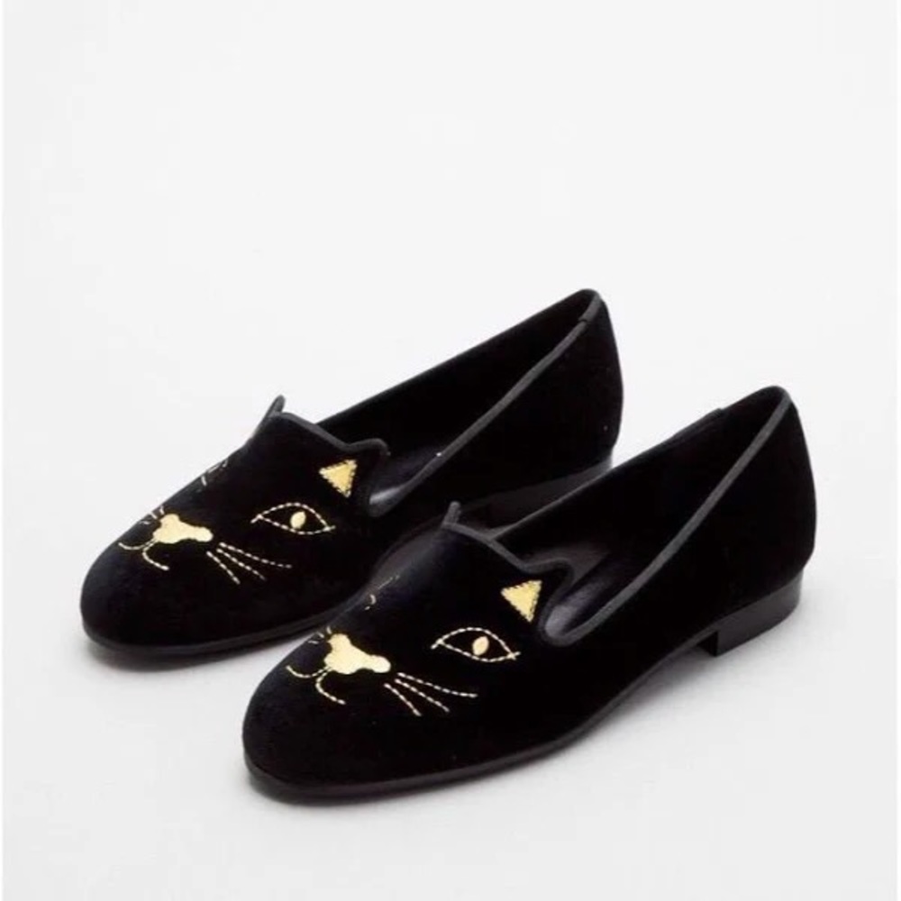 Jon Josef Kitty Black Loafer Flats